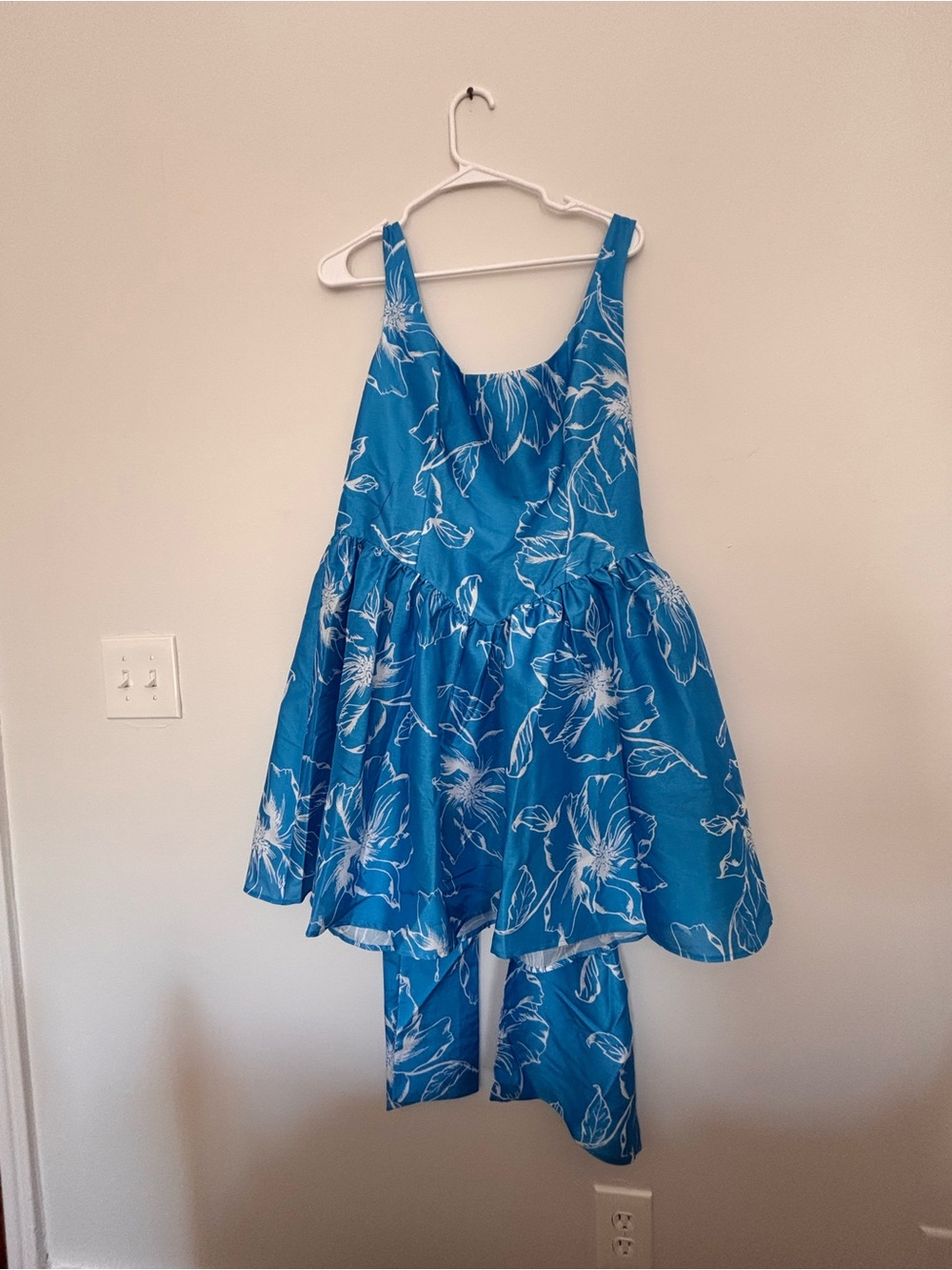 Hutch Blue Floral Mini Dress - Anthropologie